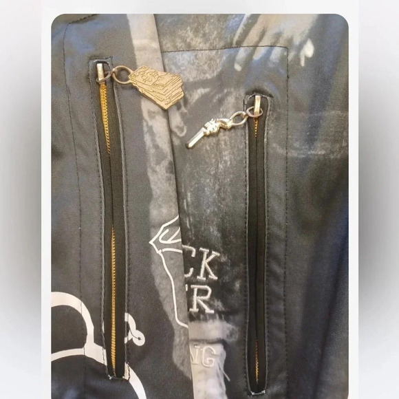 Stash House  Vintage Black Grey Zip Ip Jacket Size XL - Picture 10 of 14